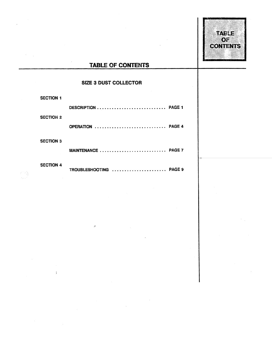 Conair Dust Collector Size 3 User Manual | Page 2 / 14