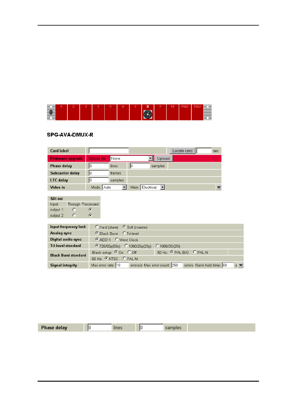 3 phase delay | Nevion SPG-AVA-DMUX User Manual | Page 14 / 24