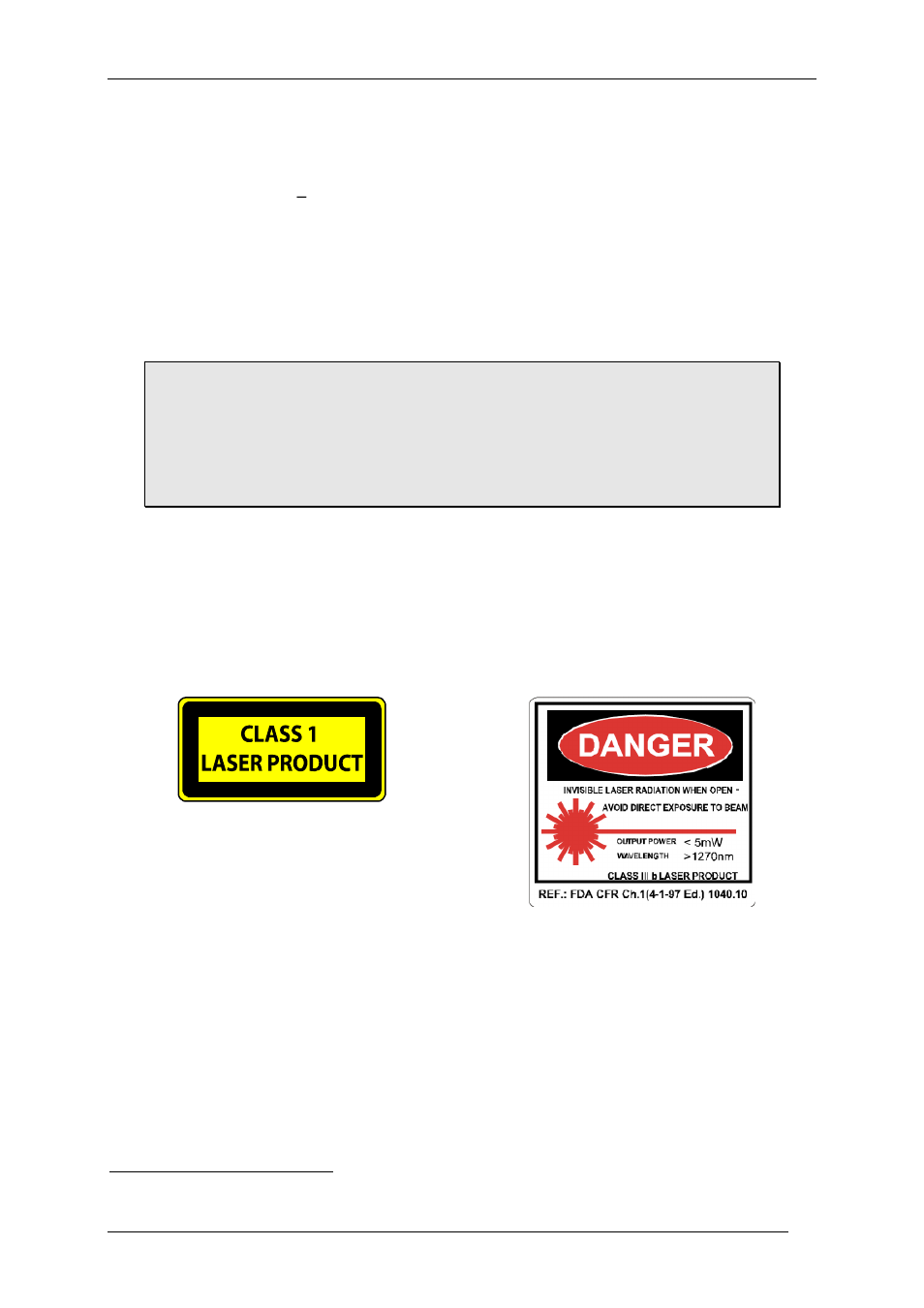 6 laser safety precautions | Nevion AVA-MUX User Manual | Page 22 / 25