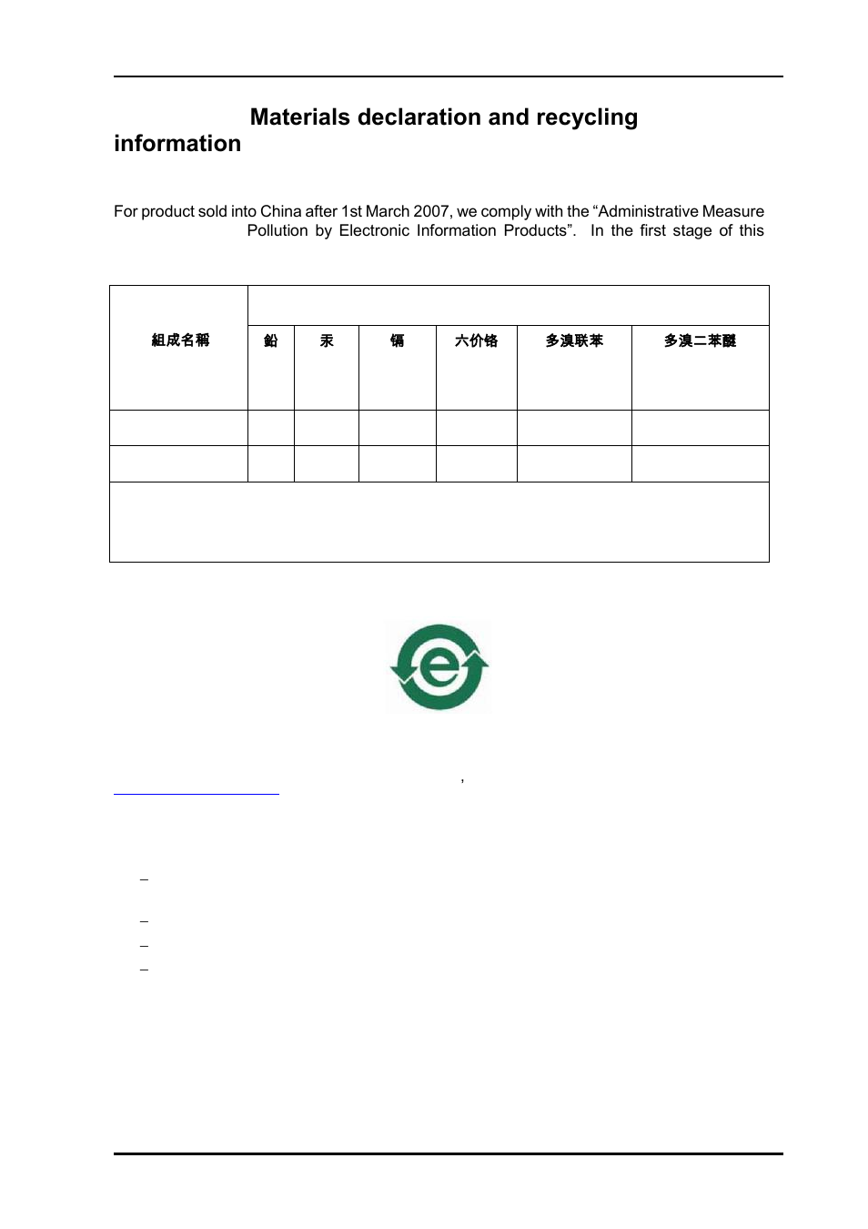 A.1 materials declaration, A.2 recycling information | Nevion DA-3GHD-8-DUAL User Manual | Page 15 / 15