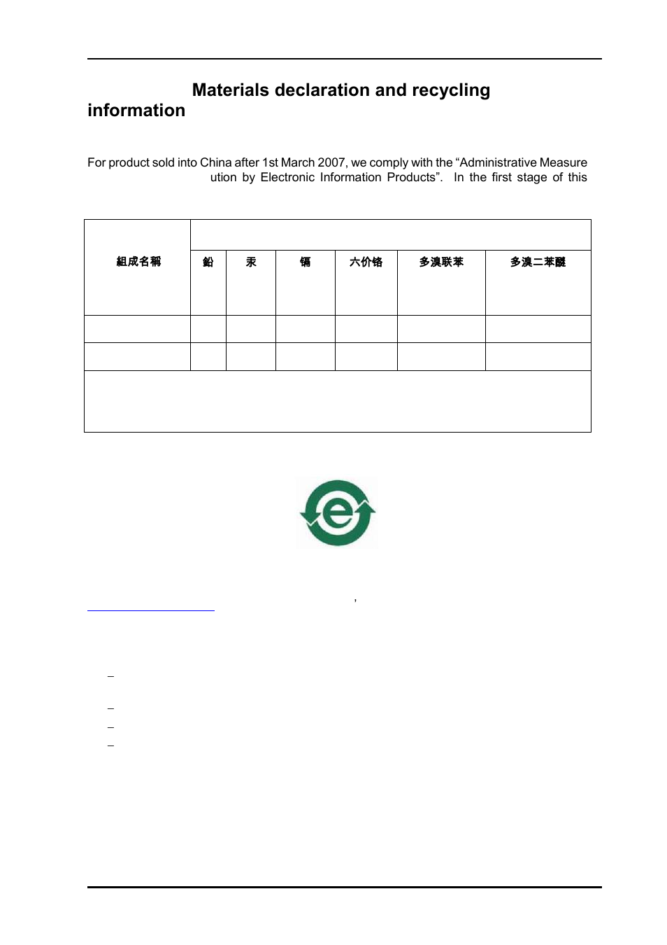A.1 materials declaration, A.2 recycling information | Nevion DA-3GHD-8-MkII User Manual | Page 14 / 14