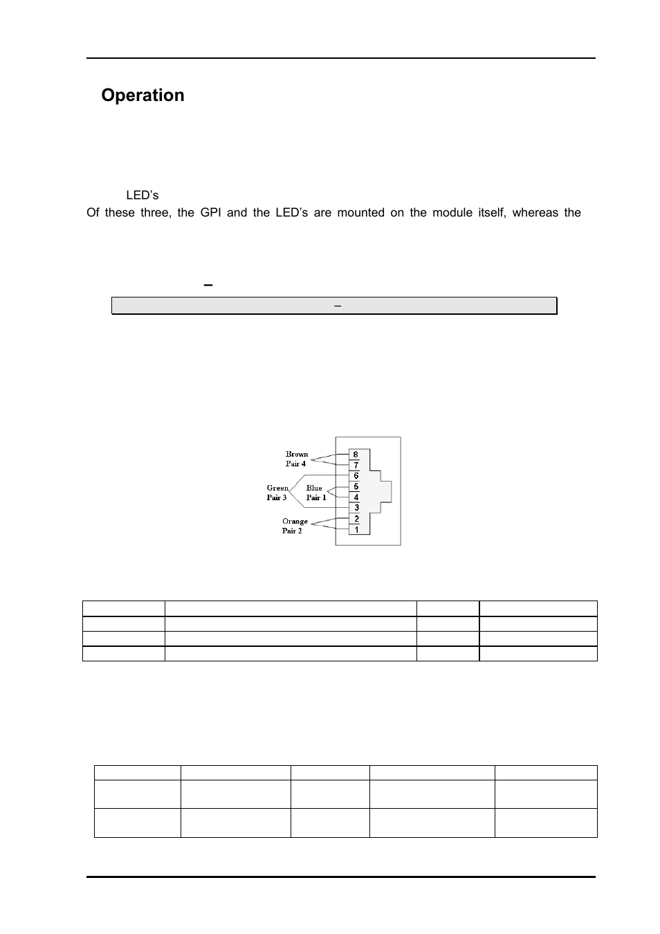 4 operation, 1 gpi alarm, Module status outputs | 4operation, 1 gpi alarm – module status outputs | Nevion DA-VAEQ-6 User Manual | Page 7 / 12