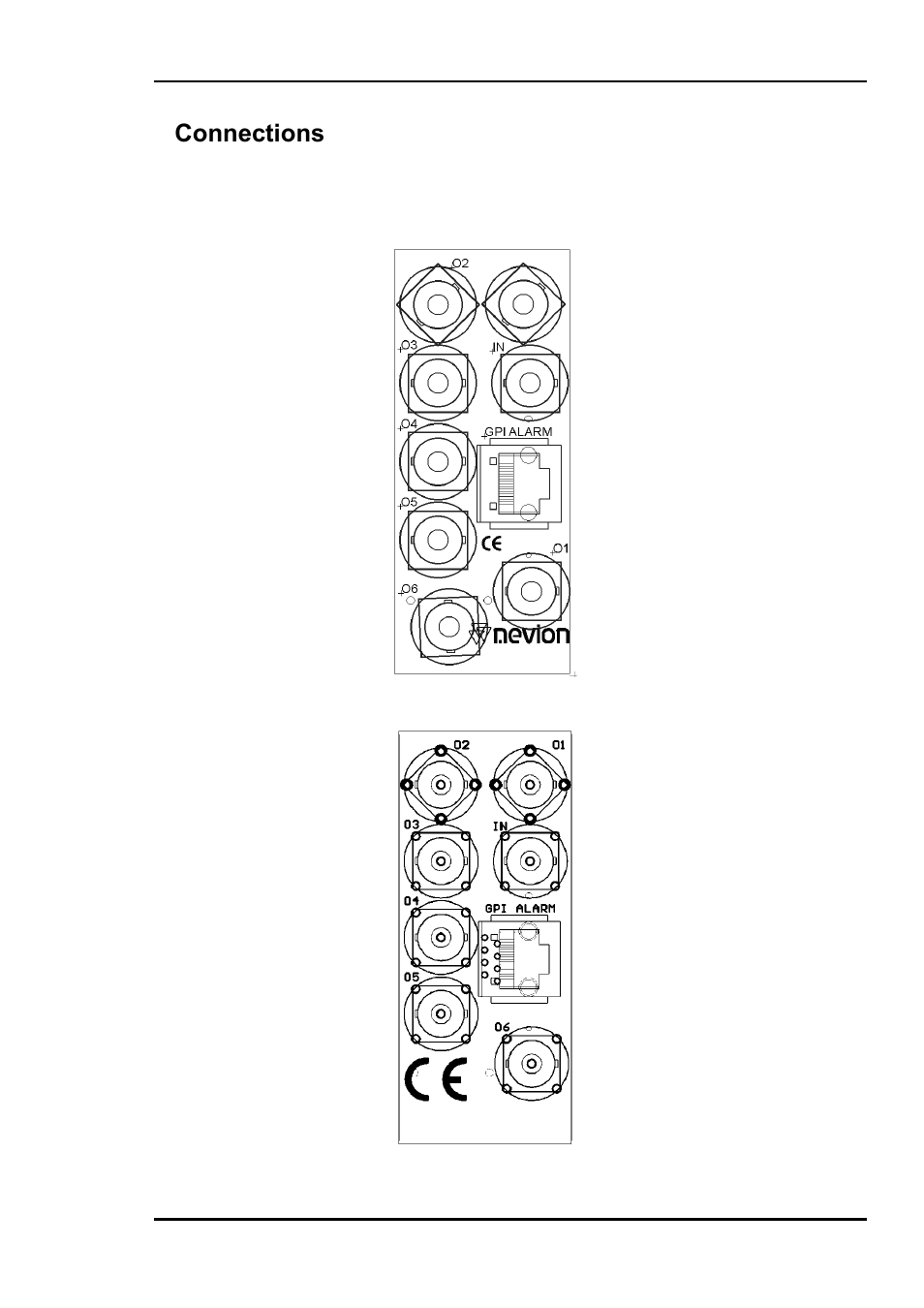 3 connections, 3connections | Nevion DA-VA User Manual | Page 6 / 11