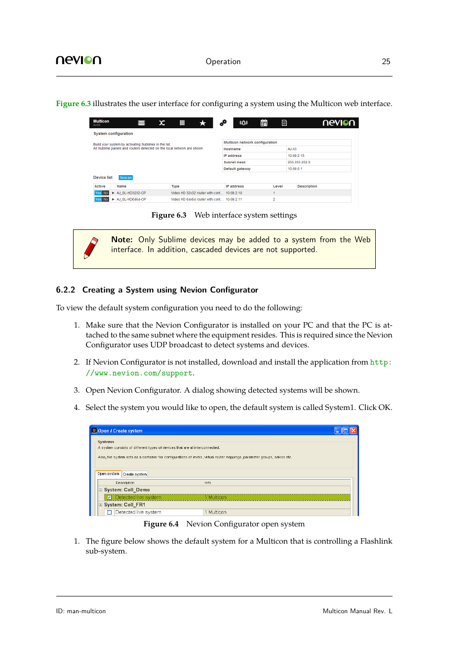 2 creating a system using nevion configurator | Nevion Multicon User Manual | Page 25 / 83