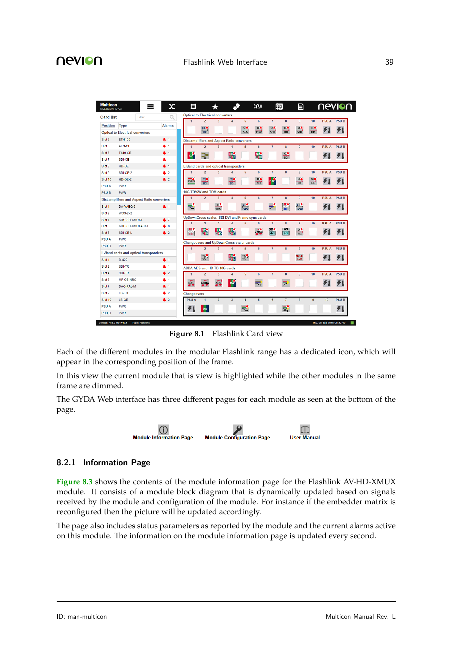 Nevion Multicon User Manual | Page 39 / 83