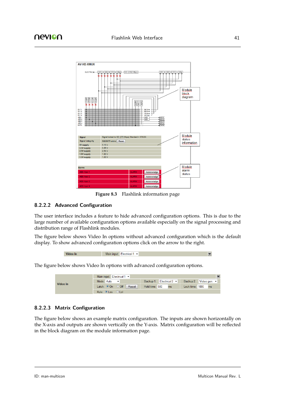 Nevion Multicon User Manual | Page 41 / 83