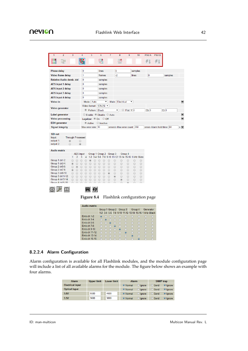 Nevion Multicon User Manual | Page 42 / 83
