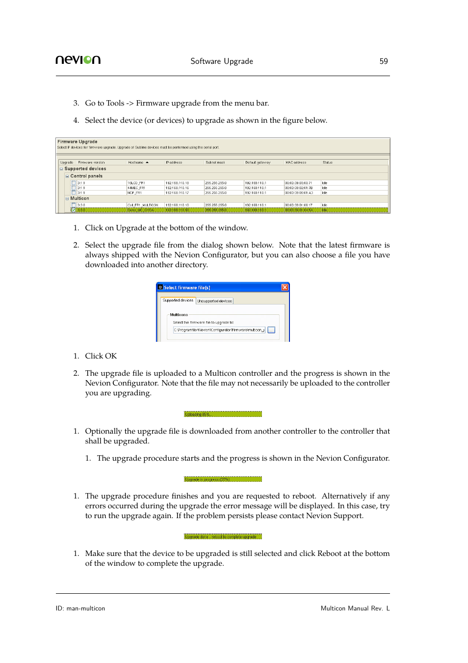 Nevion Multicon User Manual | Page 59 / 83