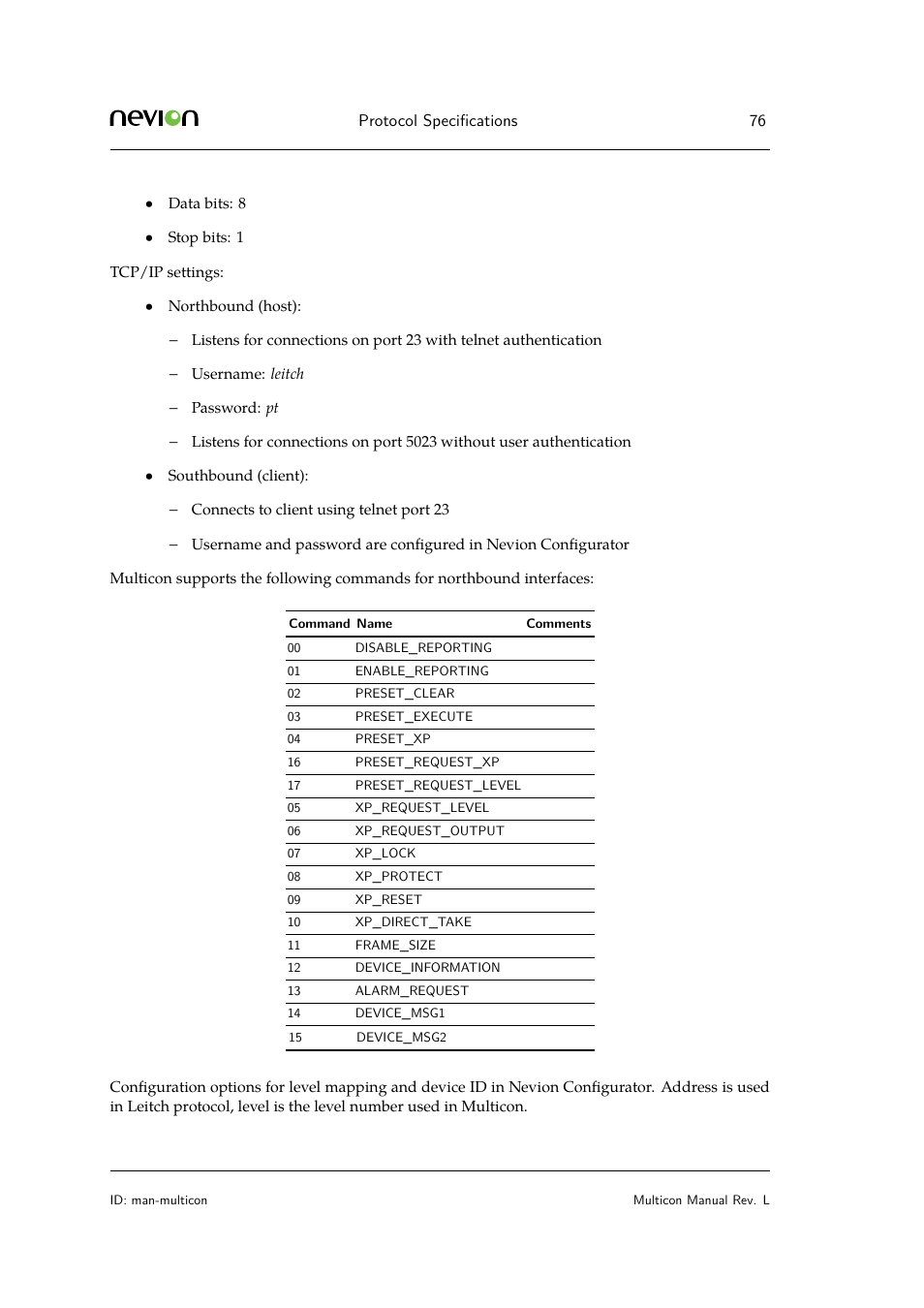 Nevion Multicon User Manual | Page 76 / 83