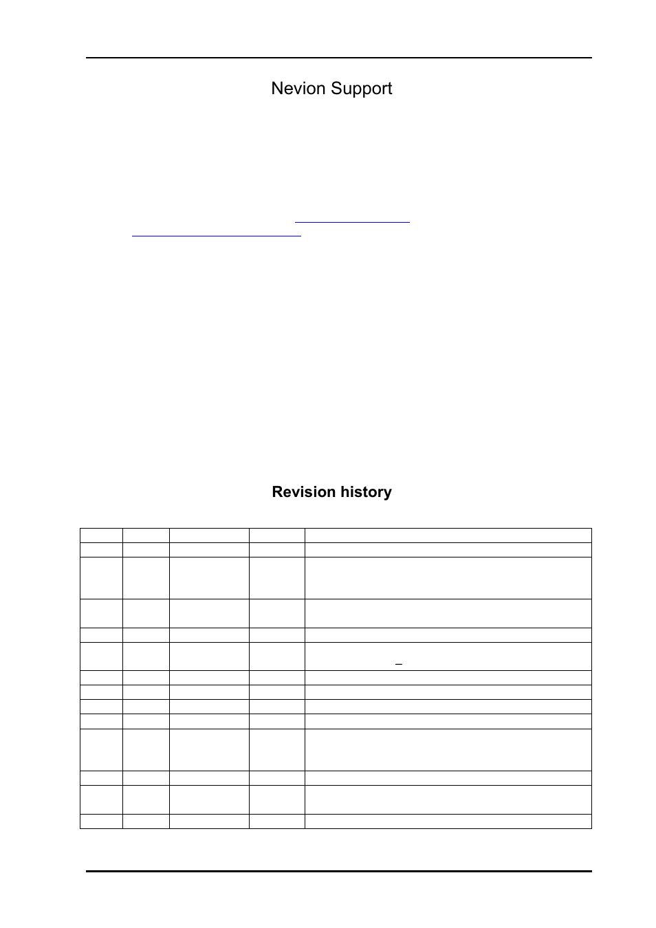 Nevion support, Revision history | Nevion Multicon MRP User Manual | Page 2 / 46
