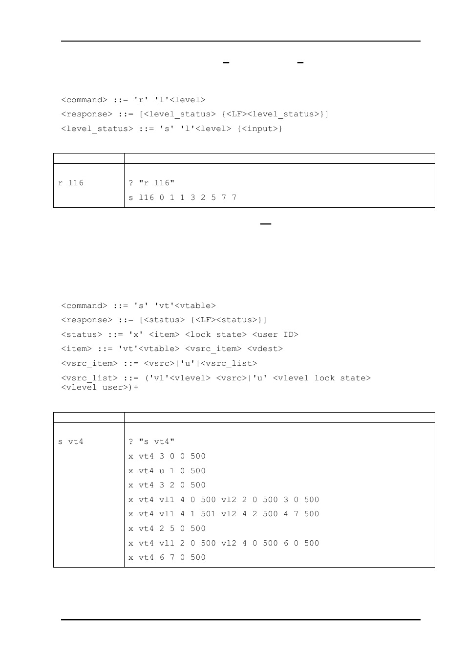 3 request crosspoint status, Entire level – compact, 4 request virtual crosspoint status | Entire virtual table | Nevion Multicon MRP User Manual | Page 23 / 46