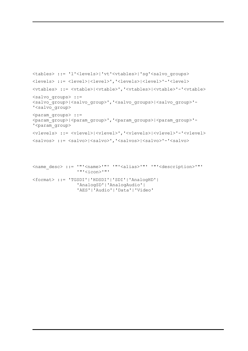 4 common syntax definitions, 5 locking | Nevion Multicon MRP User Manual | Page 7 / 46