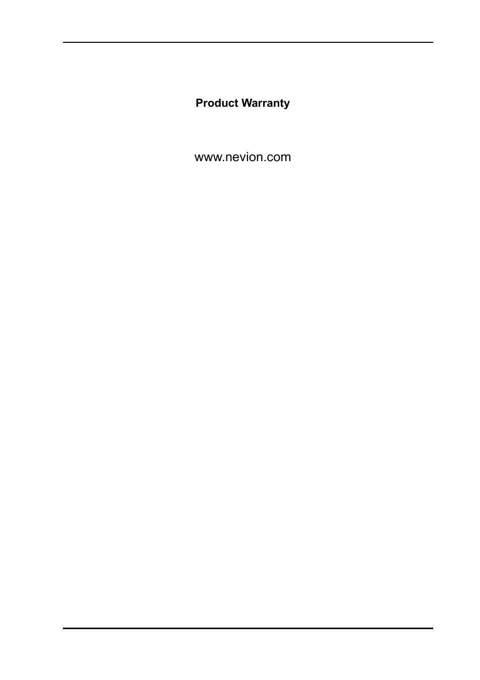 Product warranty | Nevion ETH1000-MKII User Manual | Page 14 / 15