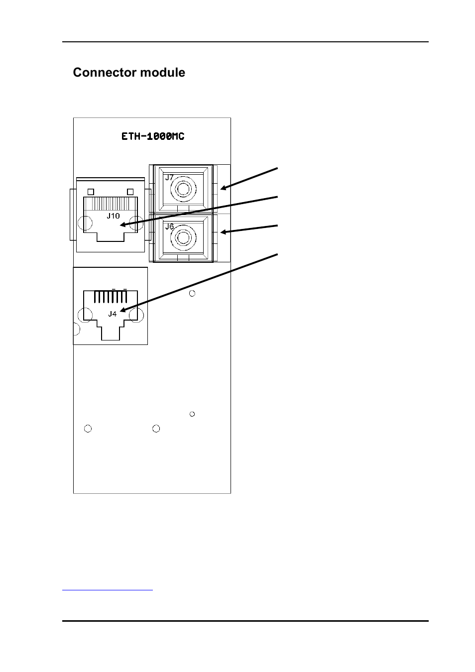 4 connector module, 1 mounting the connector module, 4connector module | Nevion ETH1000-MKII User Manual | Page 8 / 15