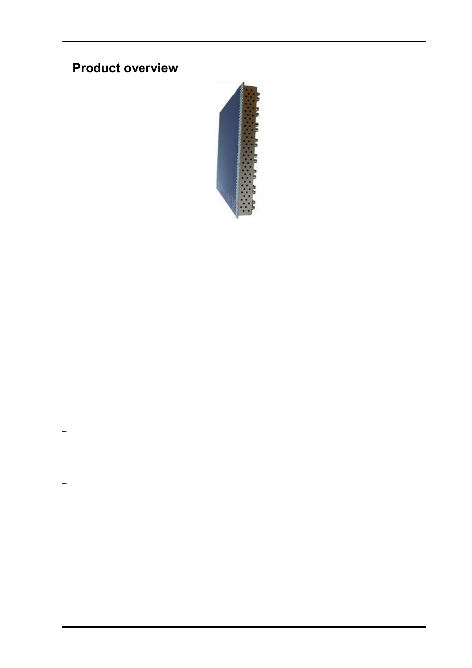 1 product overview, 1product overview | Nevion SL-3GHD128128 User Manual | Page 4 / 21