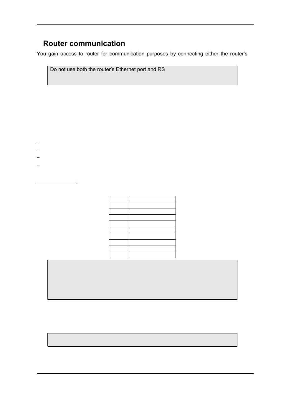 5 router communication, 1 serial connection, 1 maximum cable length (rs-232) | 5router communication | Nevion VikinX Sublime series Rev.G User Manual | Page 24 / 37