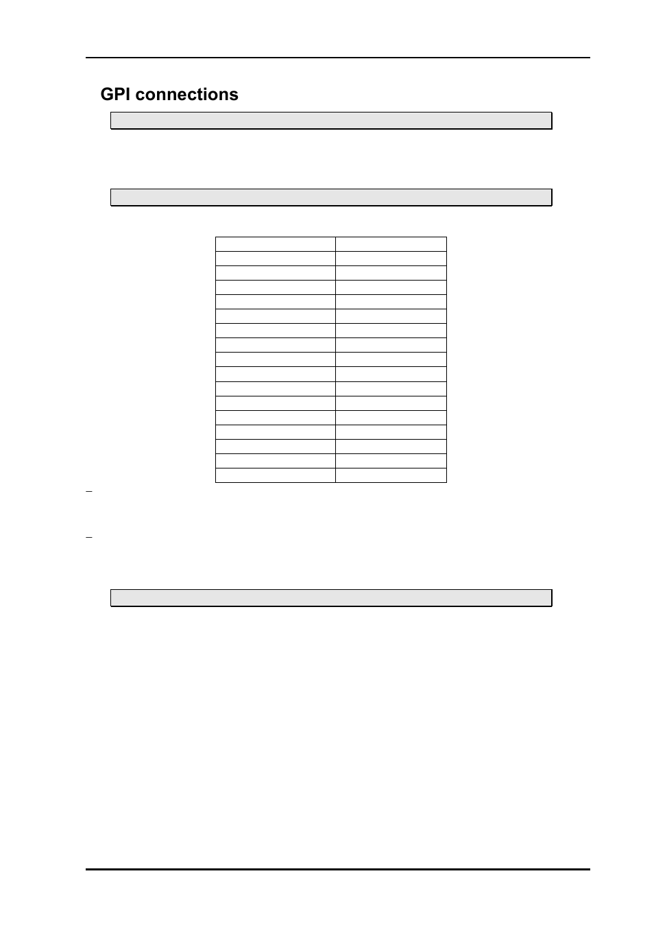 6 gpi connections, 6gpi connections | Nevion Sublime Control Panels User Manual | Page 18 / 25