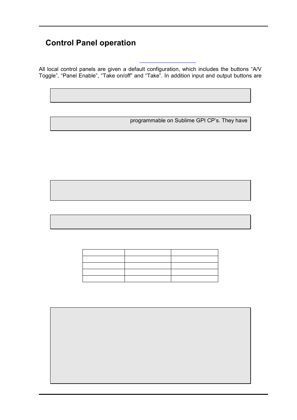 7 control panel operation, 1 button description, 1 a/v toggle | 7control panel operation | Nevion Sublime Control Panels User Manual | Page 19 / 25