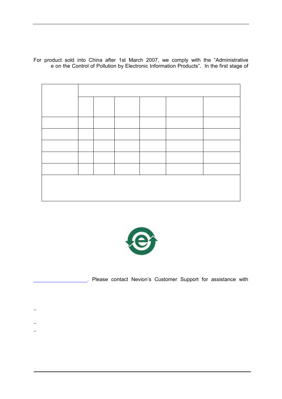 A.1 materials declaration, A.2 recycling information | Nevion 3GHD256256L User Manual | Page 33 / 33