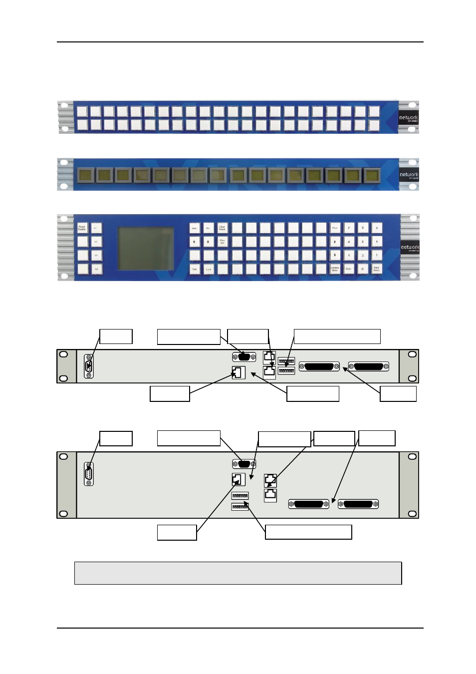 2 specifications, 1 front view, 2 rear view | Nevion CP44-MEC+ User Manual | Page 7 / 19