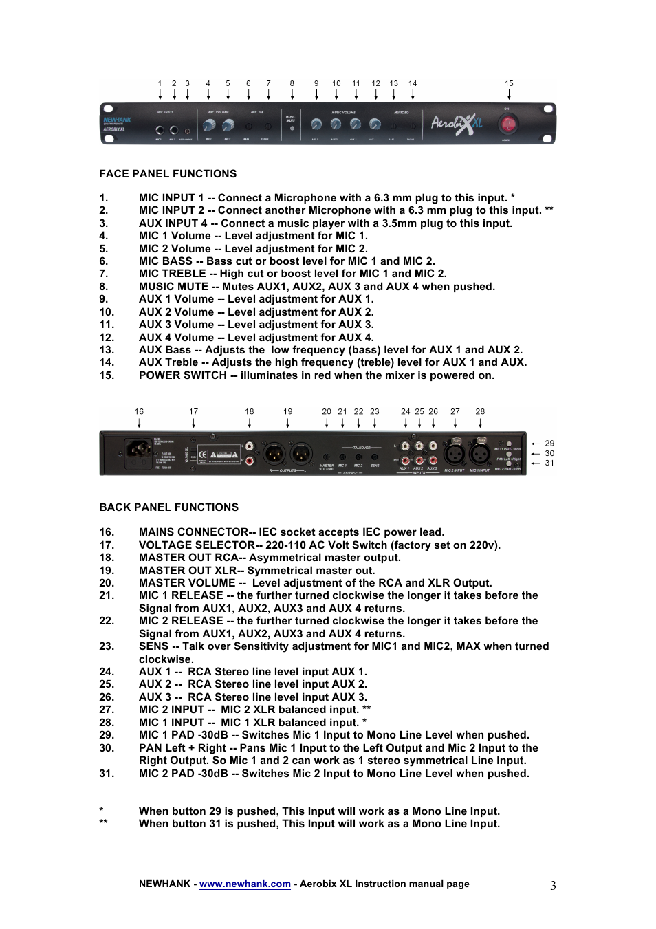 NewHank Aerobix XL User Manual | Page 3 / 4