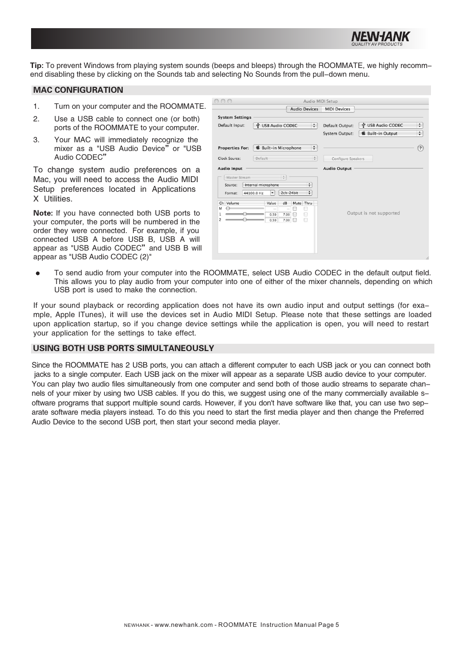 NewHank Roommate User Manual | Page 5 / 6