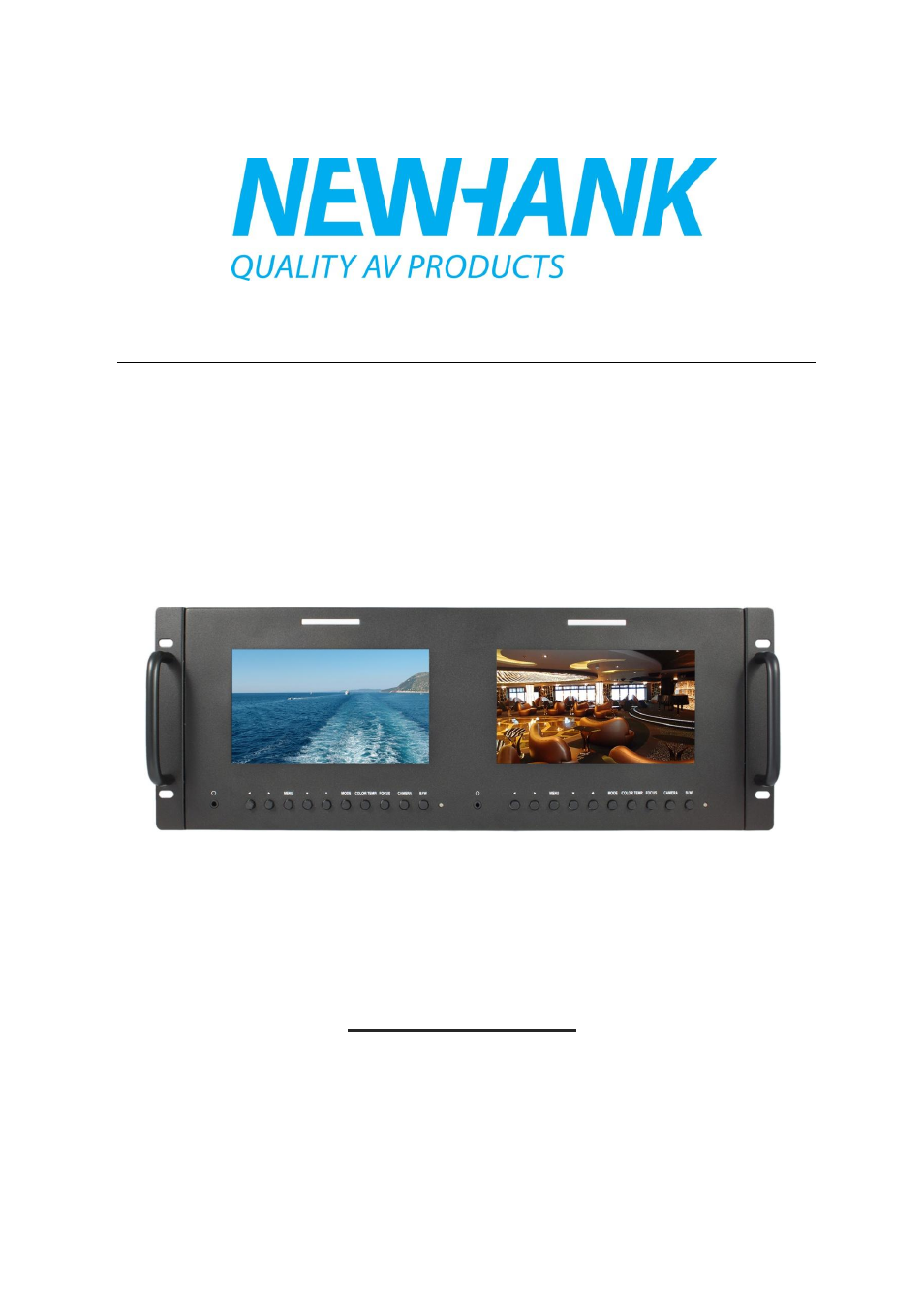 NewHank MVIW-070X2-RK User Manual | 10 pages