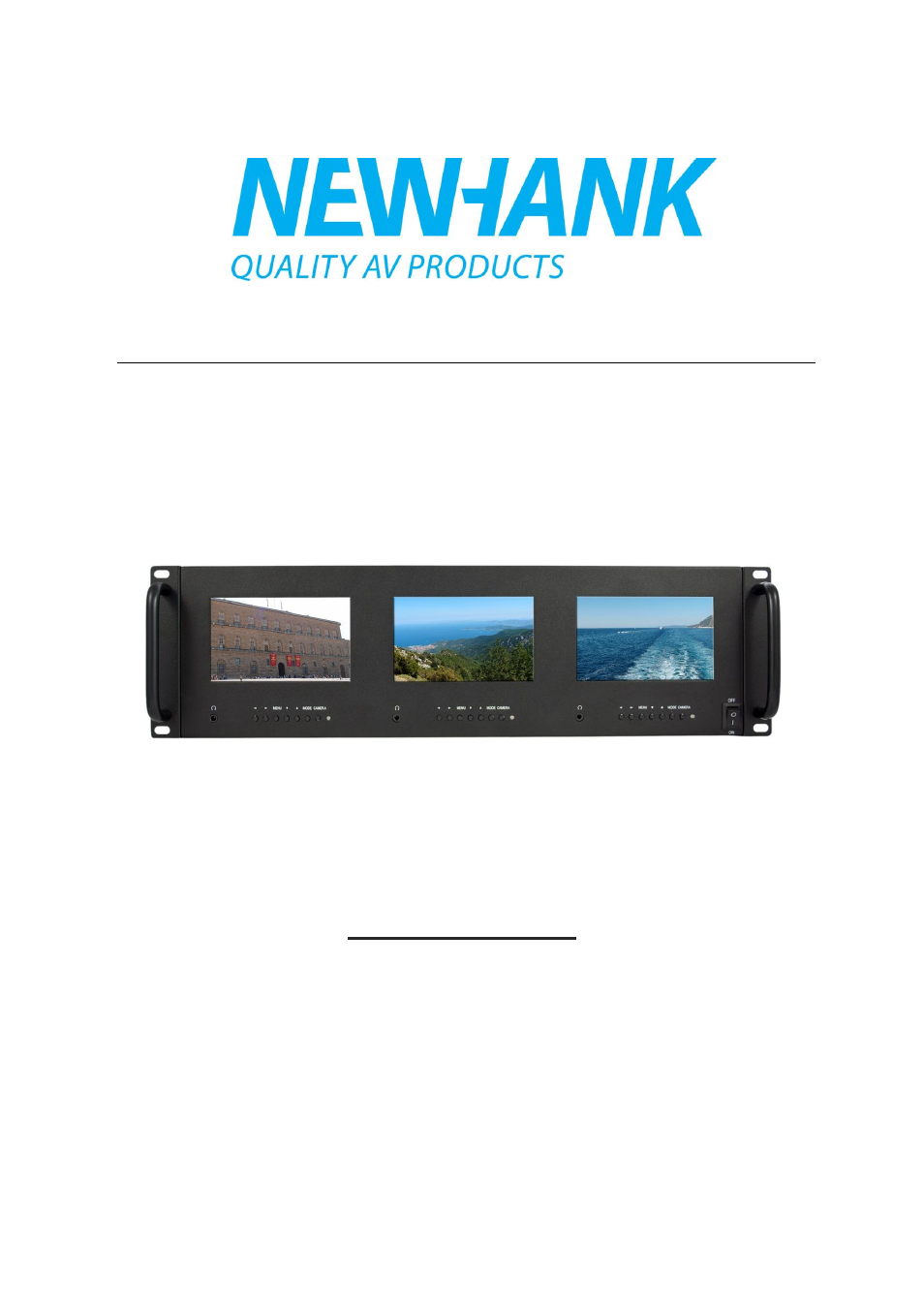 NewHank MVIW-050-X3-RK User Manual | 10 pages
