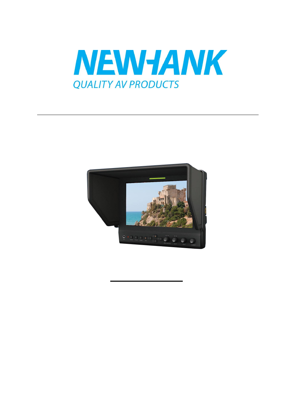 NewHank MVDW-070-BCSDI User Manual | 14 pages
