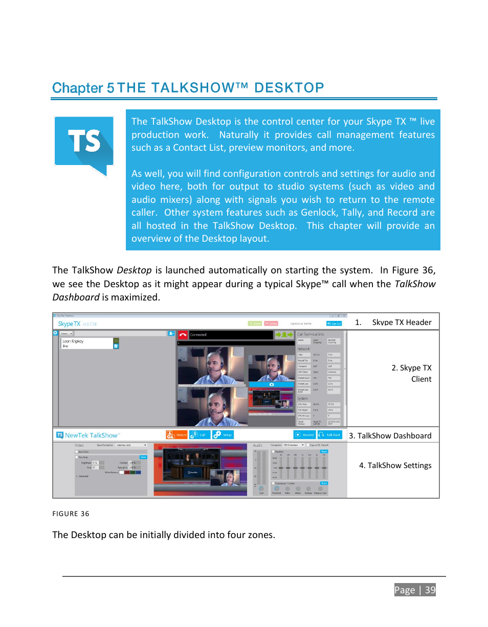 The talkshow™ desktop | NewTek TalkShow VS-100 User Manual | Page 47 / 101