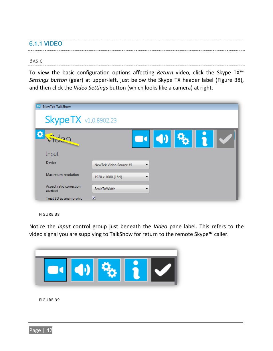 1 video | NewTek TalkShow VS-100 User Manual | Page 50 / 101