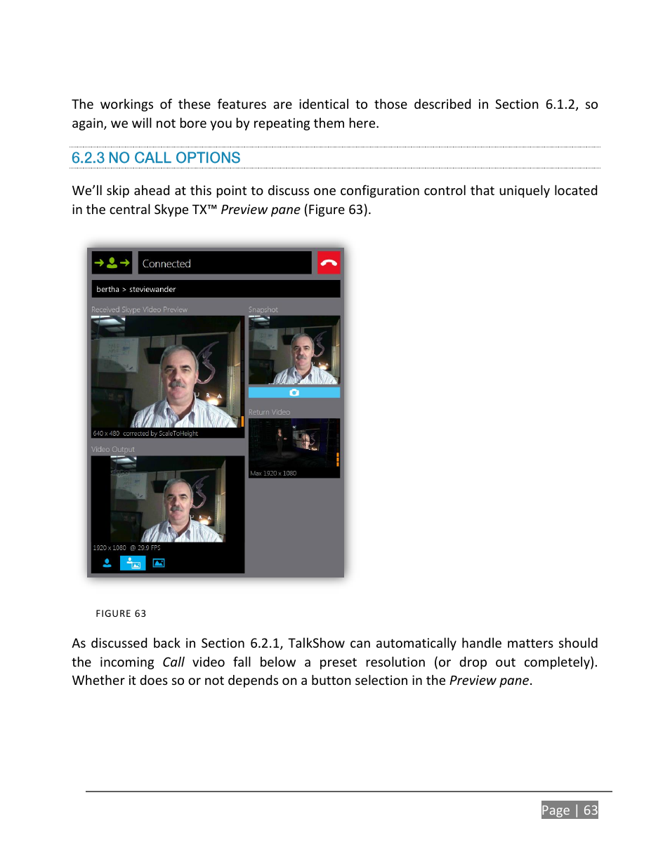 3 no call options | NewTek TalkShow VS-100 User Manual | Page 71 / 101