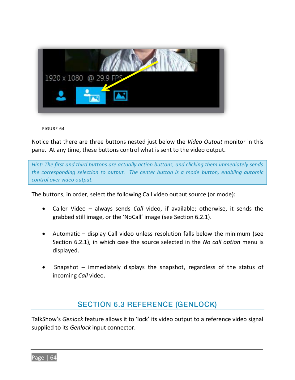 Ection, Eference, Enlock | NewTek TalkShow VS-100 User Manual | Page 72 / 101