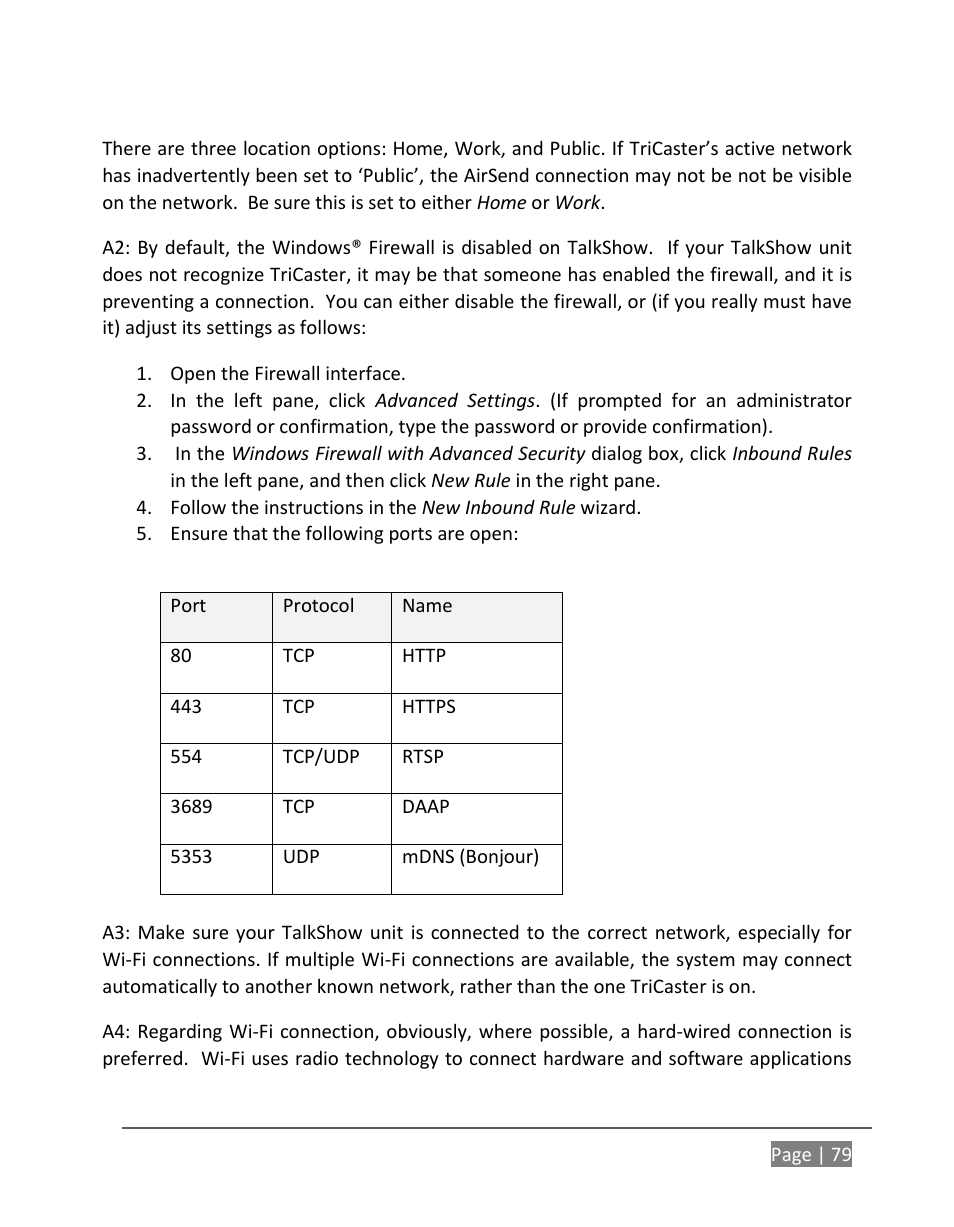 NewTek TalkShow VS-100 User Manual | Page 87 / 101