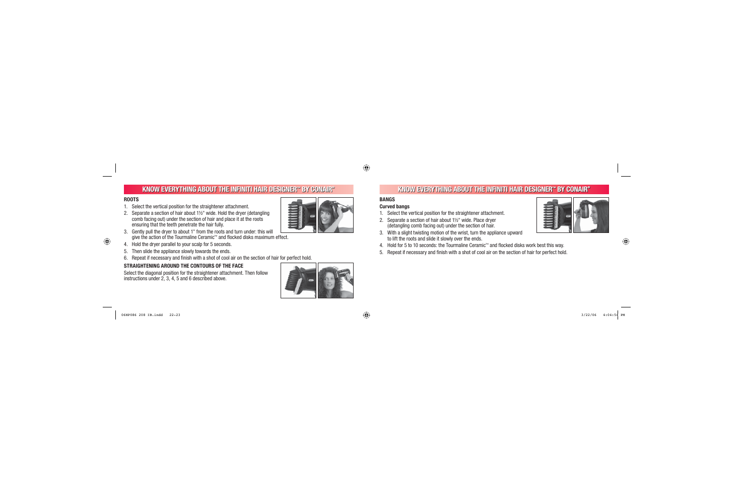 Know everything about the infiniti hair designer, By conair | Conair 208 User Manual | Page 12 / 34