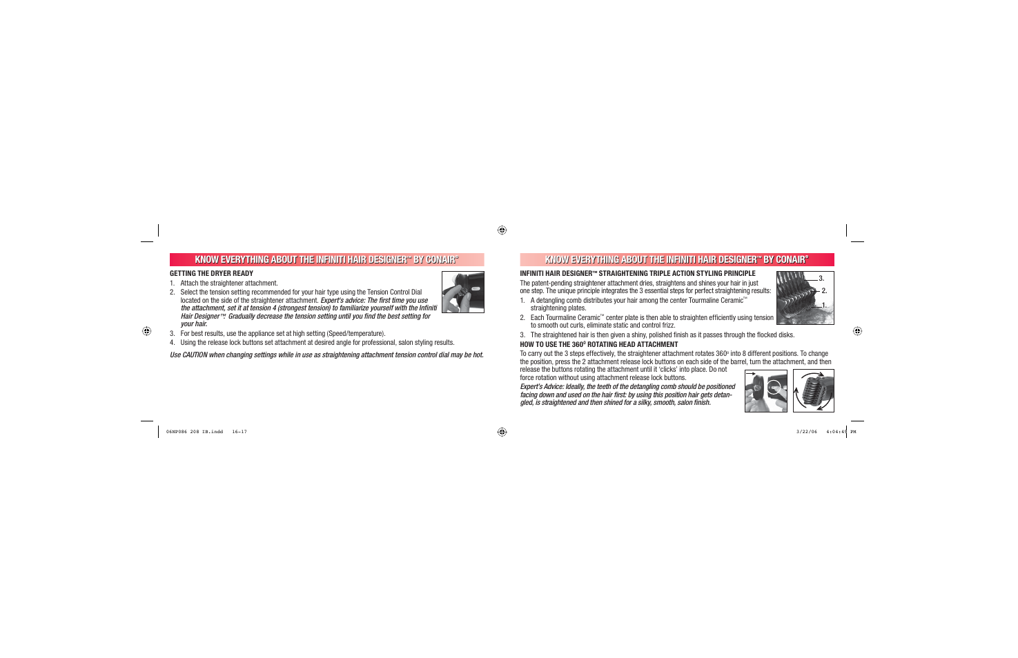 Know everything about the infiniti hair designer, By conair | Conair 208 User Manual | Page 9 / 34