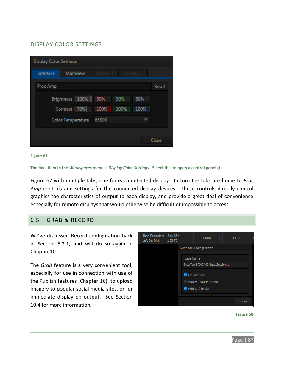 Grab & record | NewTek 3Play 4800 User Manual | Page 103 / 266