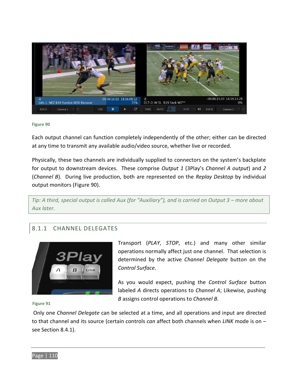 Channel delegates | NewTek 3Play 4800 User Manual | Page 126 / 266