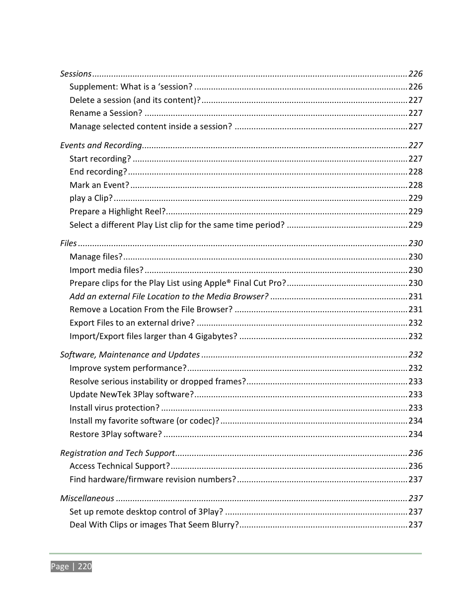 NewTek 3Play 4800 User Manual | Page 236 / 266