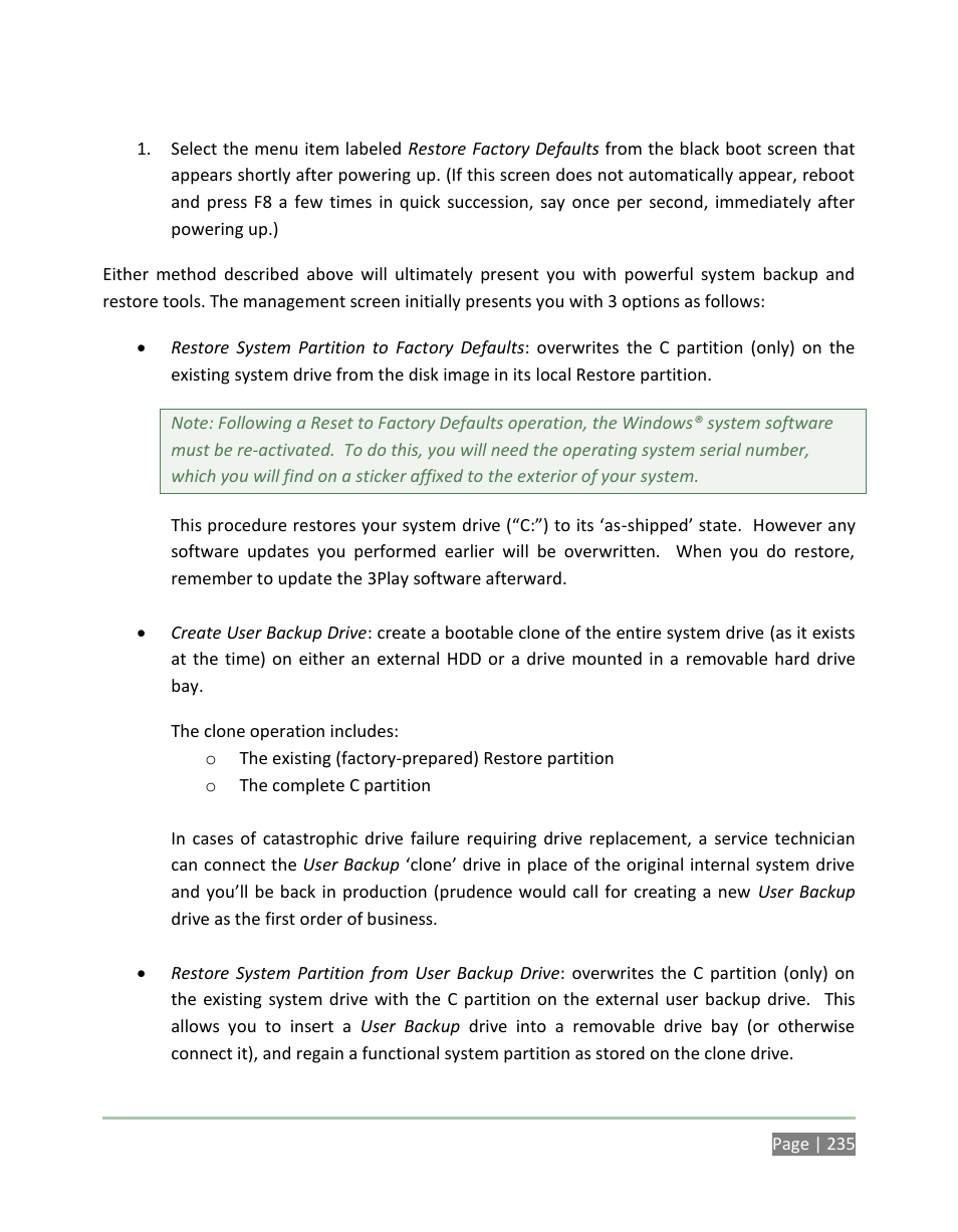 NewTek 3Play 4800 User Manual | Page 251 / 266