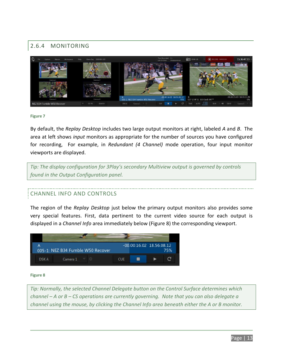 Monitoring | NewTek 3Play 4800 User Manual | Page 29 / 266