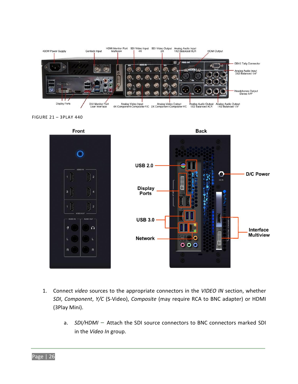 NewTek 3Play 4800 User Manual | Page 42 / 266