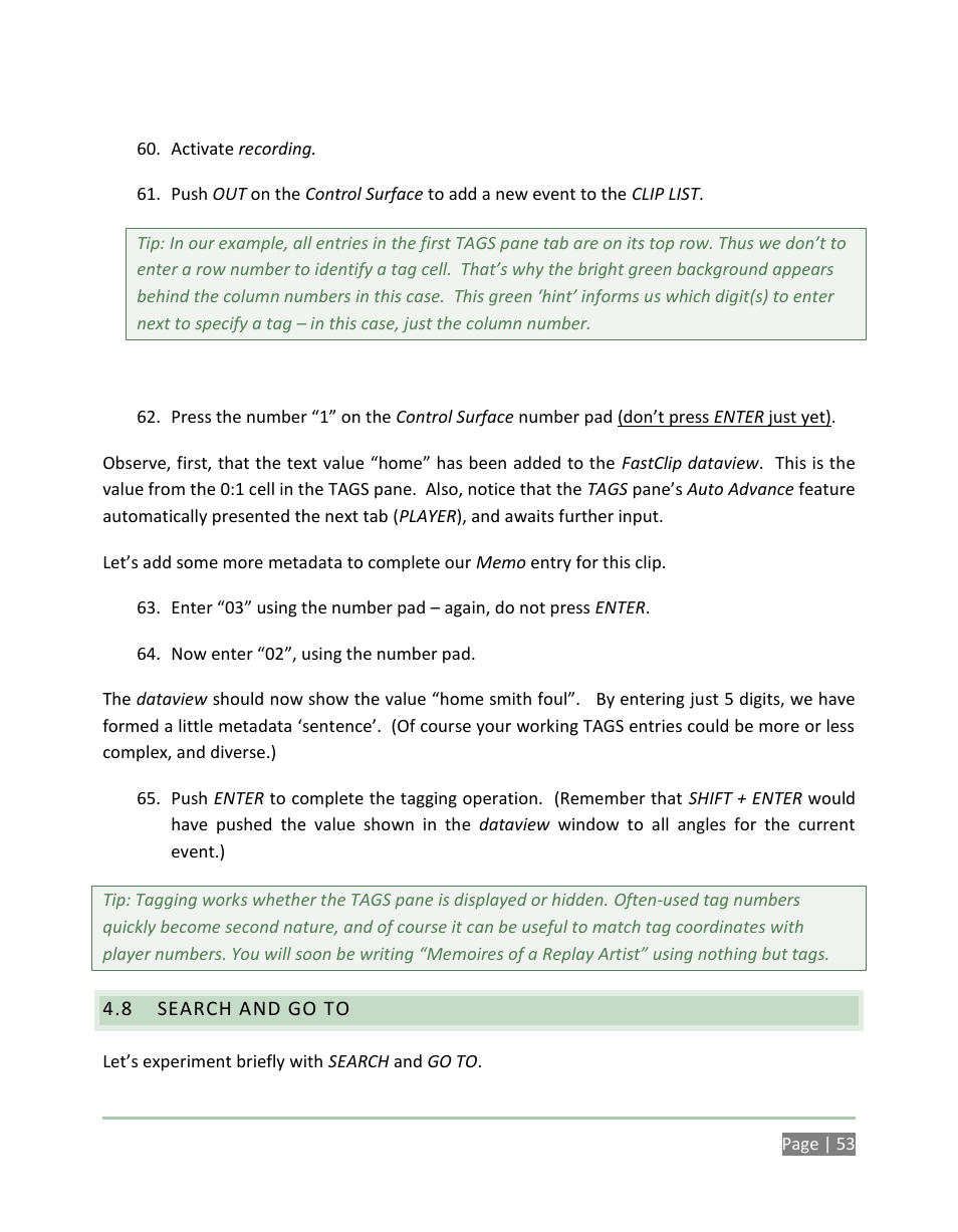 Search and go to | NewTek 3Play 4800 User Manual | Page 69 / 266