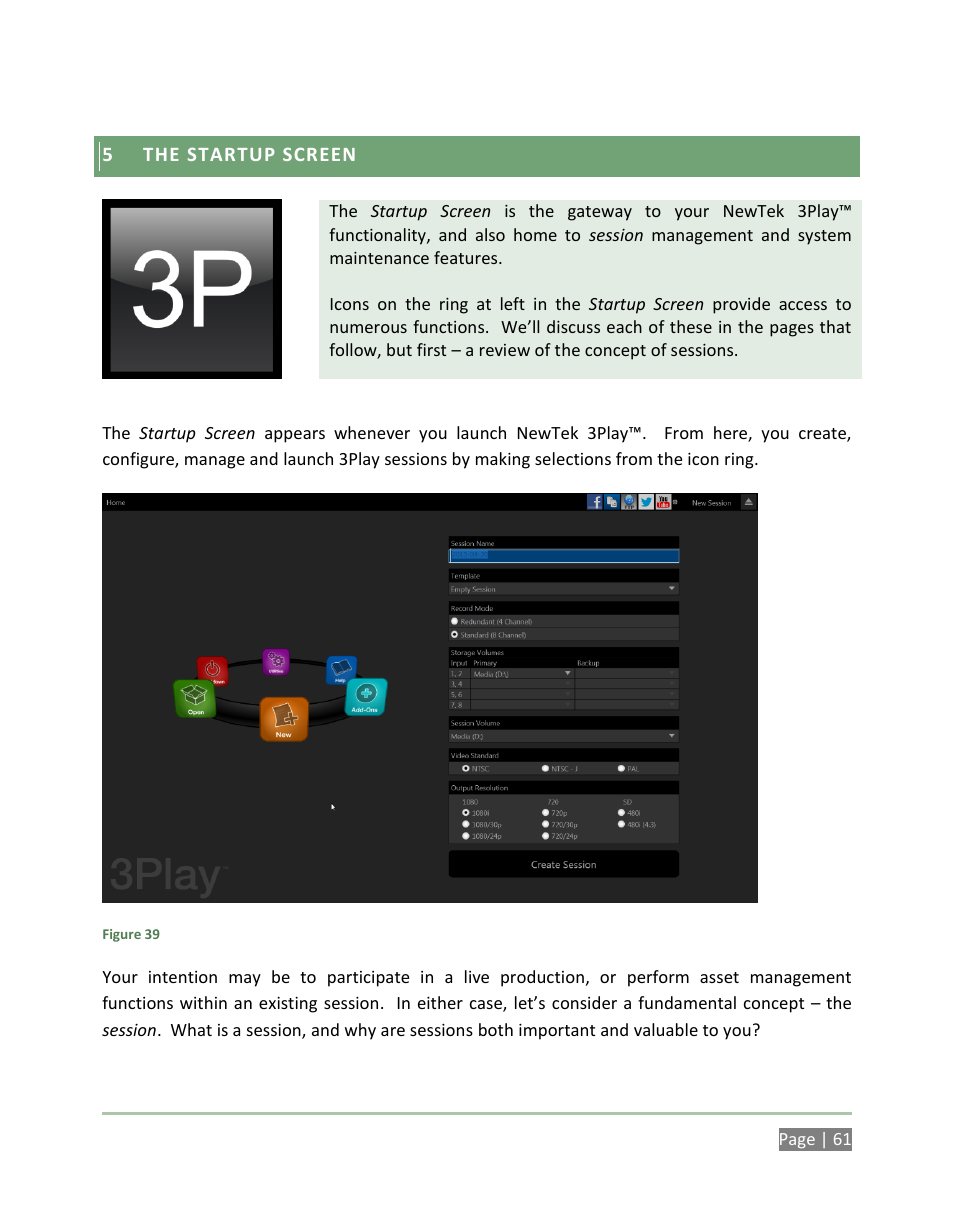 The startup screen | NewTek 3Play 4800 User Manual | Page 77 / 266