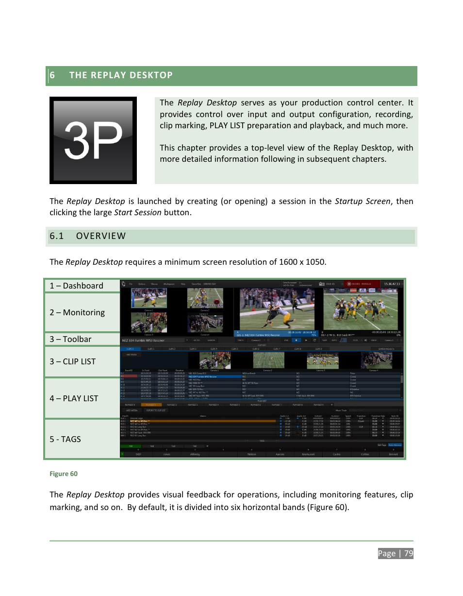 The replay desktop, Overview | NewTek 3Play 4800 User Manual | Page 95 / 266