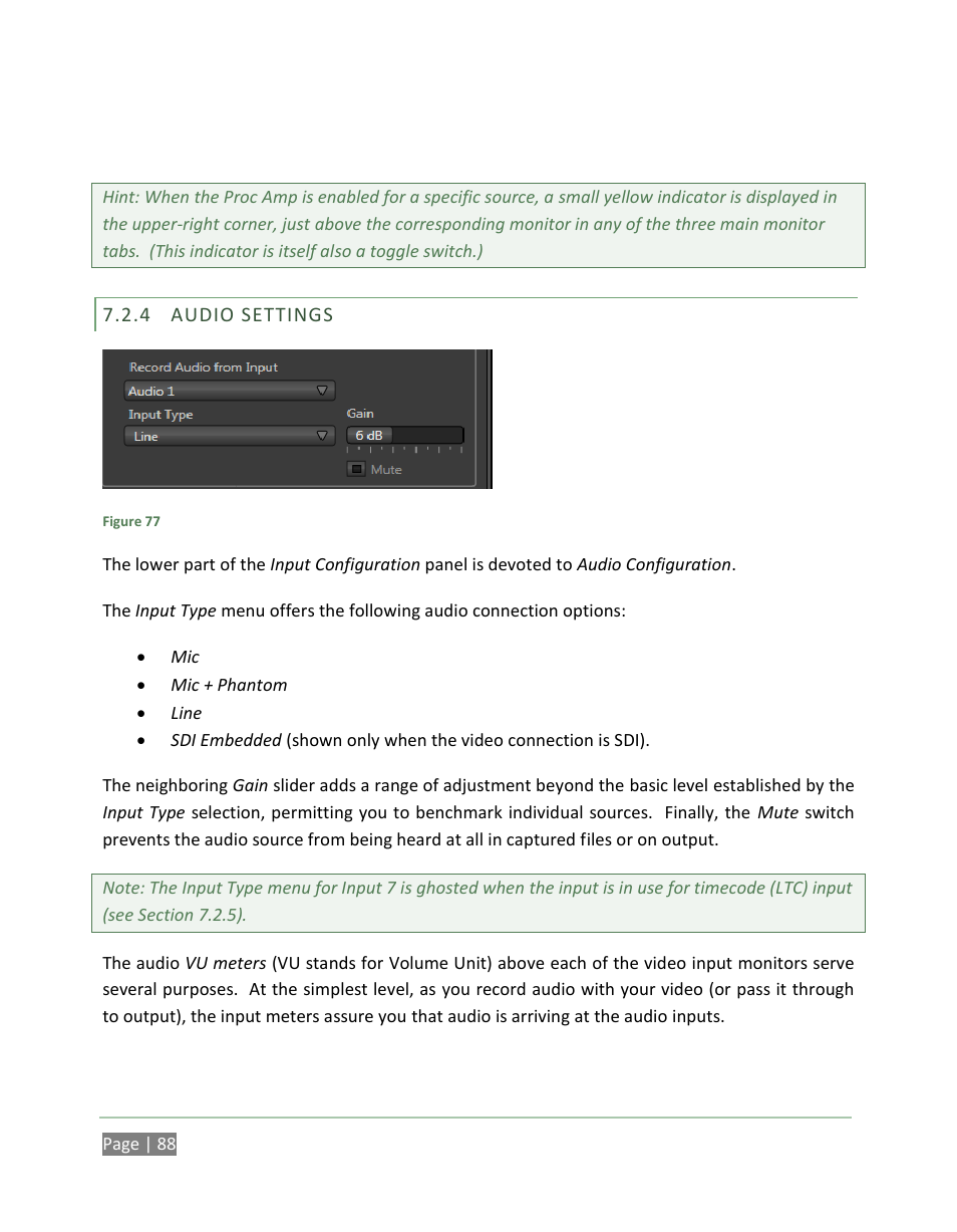 Audio settings | NewTek 3Play 820 User Manual | Page 102 / 194