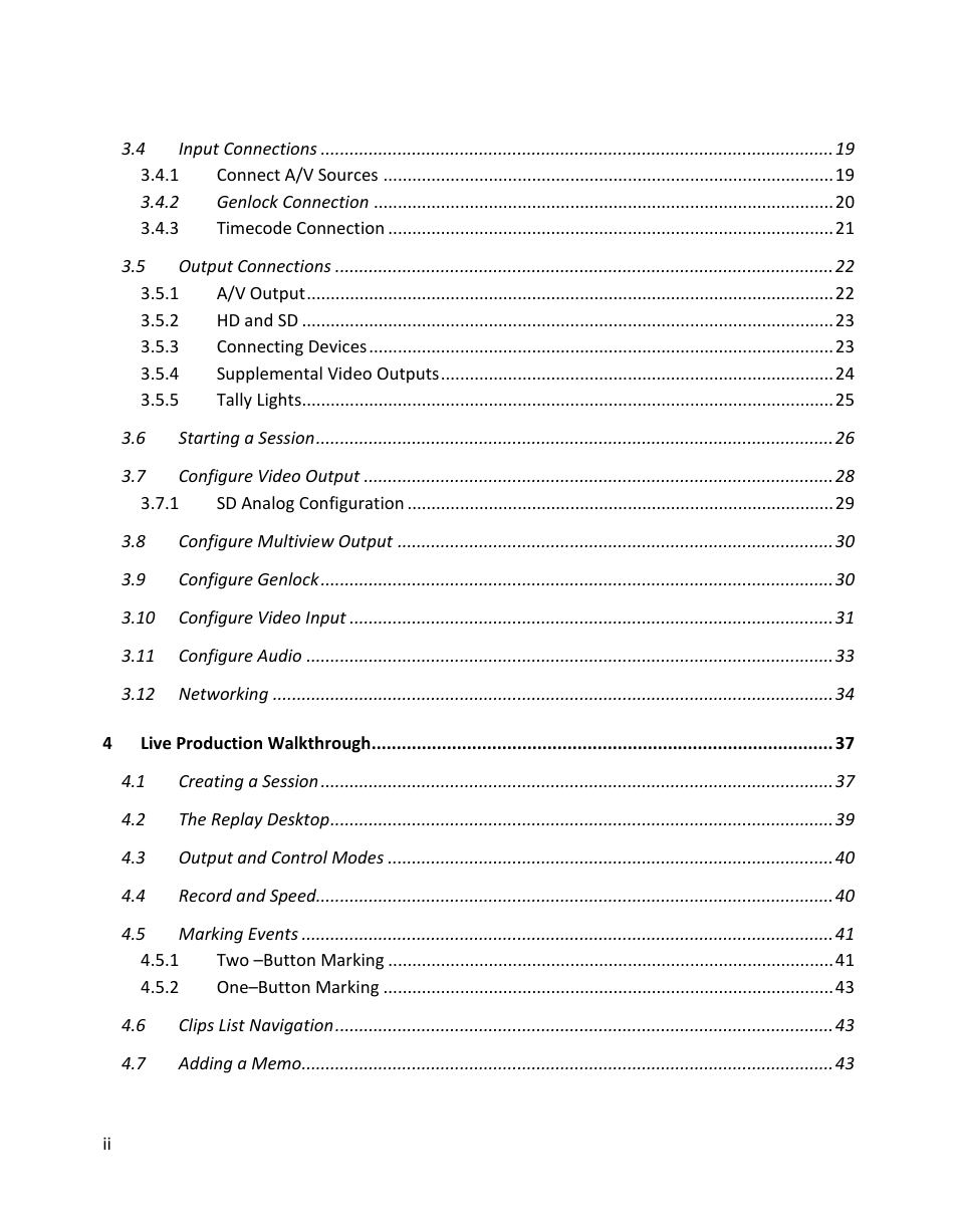 NewTek 3Play 820 User Manual | Page 6 / 194