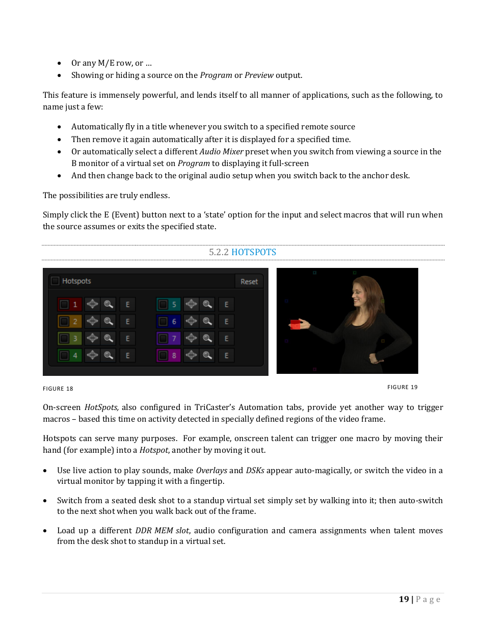 2 hotspots | NewTek TriCaster Advanced Edition Automation and Integration Guide User Manual | Page 31 / 179