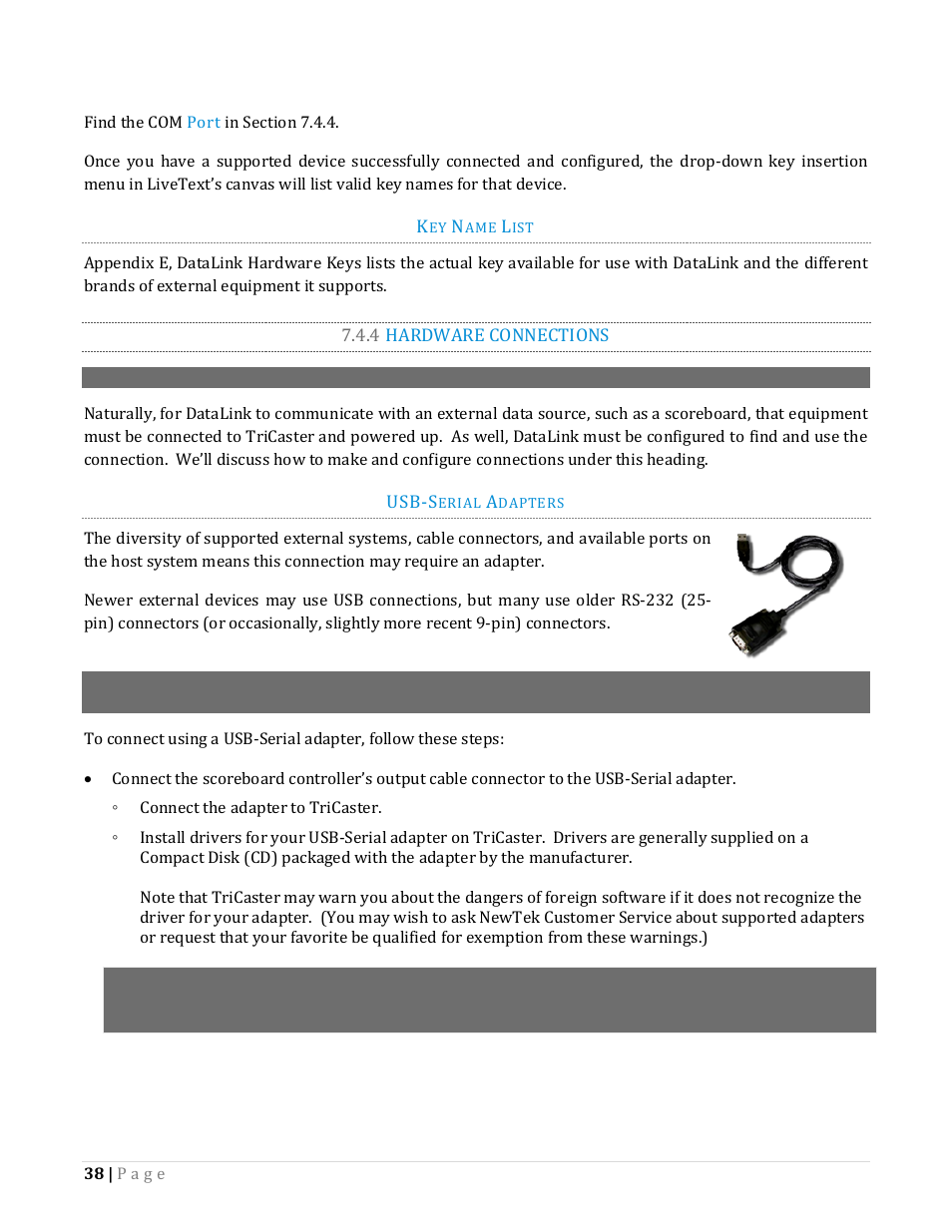 4 hardware connections | NewTek TriCaster Advanced Edition Automation and Integration Guide User Manual | Page 50 / 179