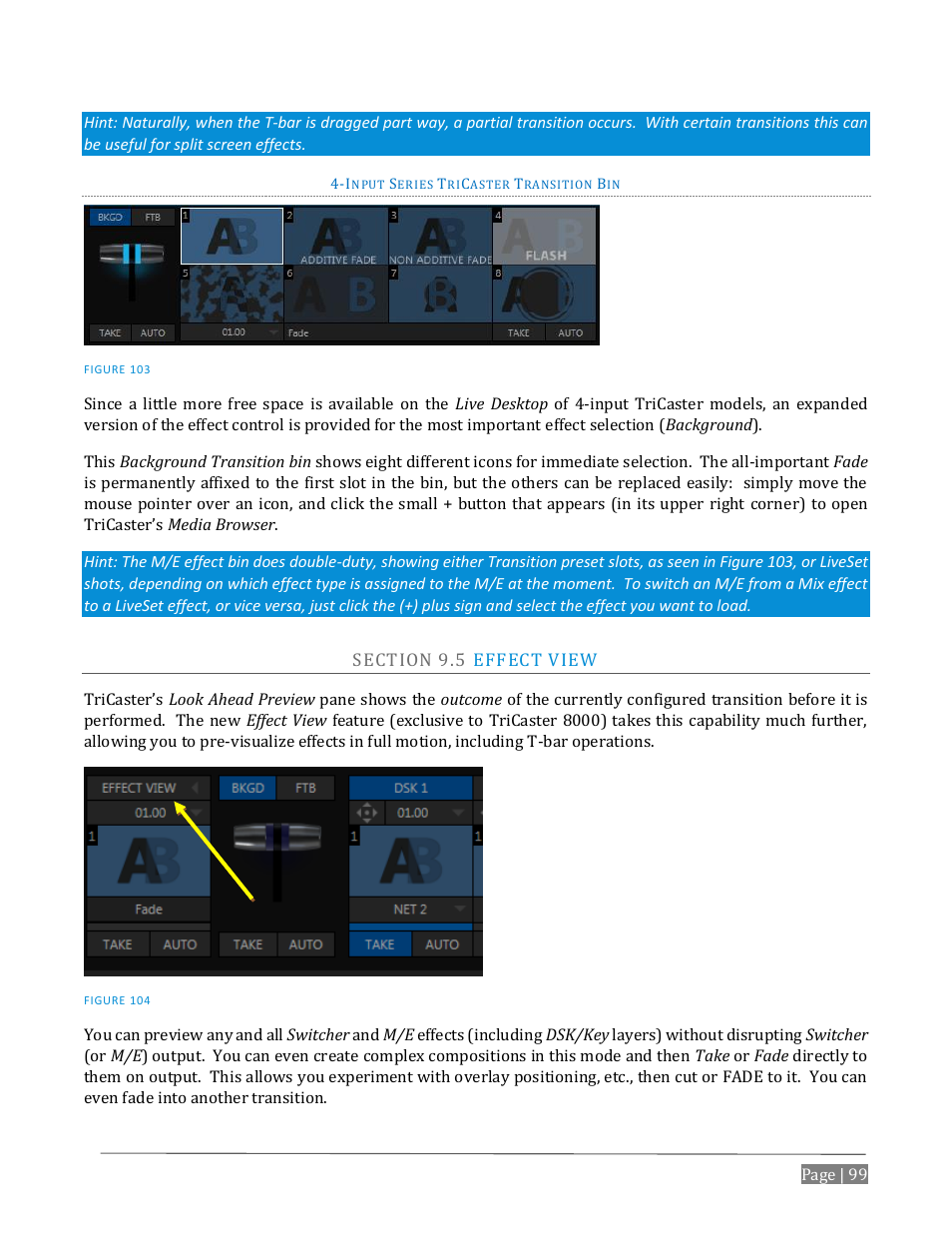 Ection, Ffect | NewTek TriCaster Advanced Edition User Guide User Manual | Page 111 / 342